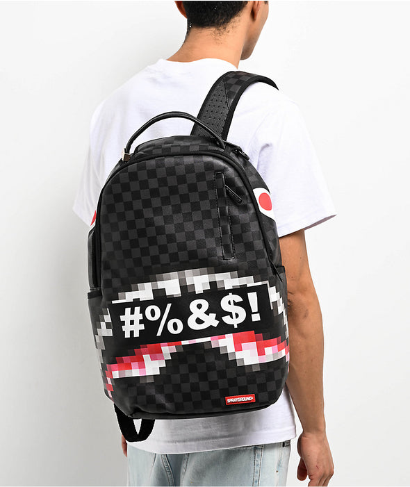 Spraground Censored Black DLXV Backpack