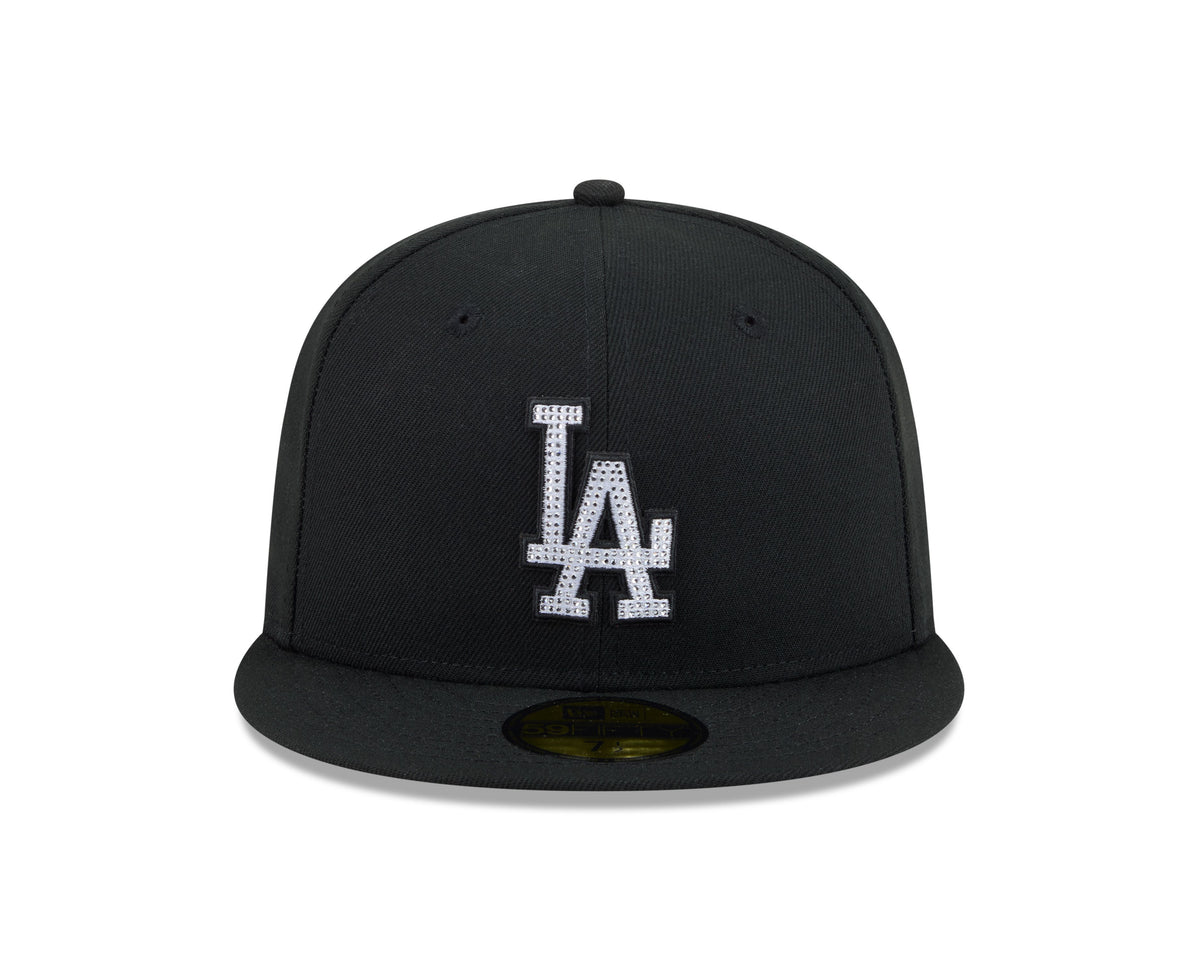 Los Angeles Dodgers Rhinestone Badge Black 59Fifty Fitted