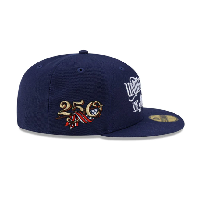 USA Script Navy 250th Anniversary SP 59Fifty Fitted