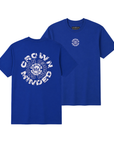 CrownMinded Twin Shot Spiral Graphic Tee - Royal Blue