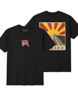 Mexico Sunrise Over Chichén Itzá Graphic Tee – Black