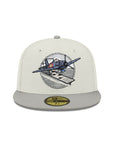 Corpus Christi Hooks Blue Ghost Stone Gray 2 Tone Astros Orbit City Connect SP MiLB 59Fifty Fitted