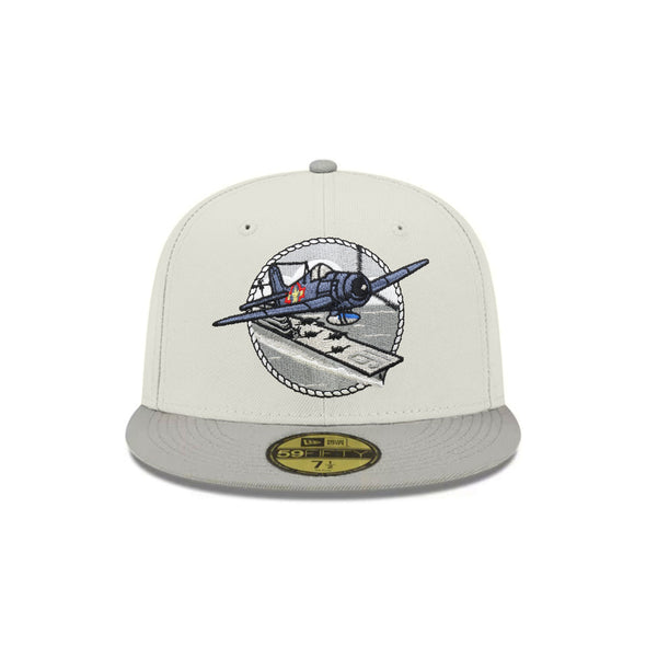 Corpus Christi Hooks Blue Ghost Stone Gray 2 Tone Astros Orbit City Connect SP MiLB 59Fifty Fitted