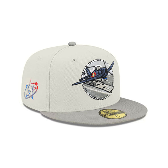 Corpus Christi Hooks Blue Ghost Stone Gray 2 Tone Astros Orbit City Connect SP MiLB 59Fifty Fitted