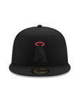 Anaheim Angels Black On Black Red Detail 50th Anniversary SP 59Fifty Fitted