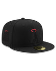Anaheim Angels Black On Black Red Detail 50th Anniversary SP 59Fifty Fitted