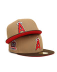Anaheim Angels Khaki Walnut 2 Tone Angels Stadium 50th Anniversary SP 59Fifty Fitted
