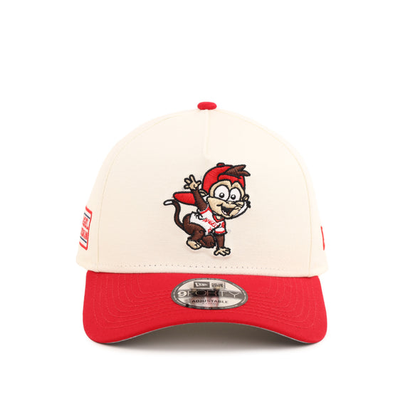 Anaheim Angels Baby Mascot Chrome Red 2 Tone Angel Stadium SP 9Forty A-Frame Snapback