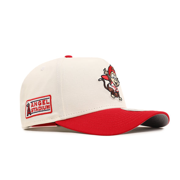 Anaheim Angels Baby Mascot Chrome Red 2 Tone Angel Stadium SP 9Forty A-Frame Snapback