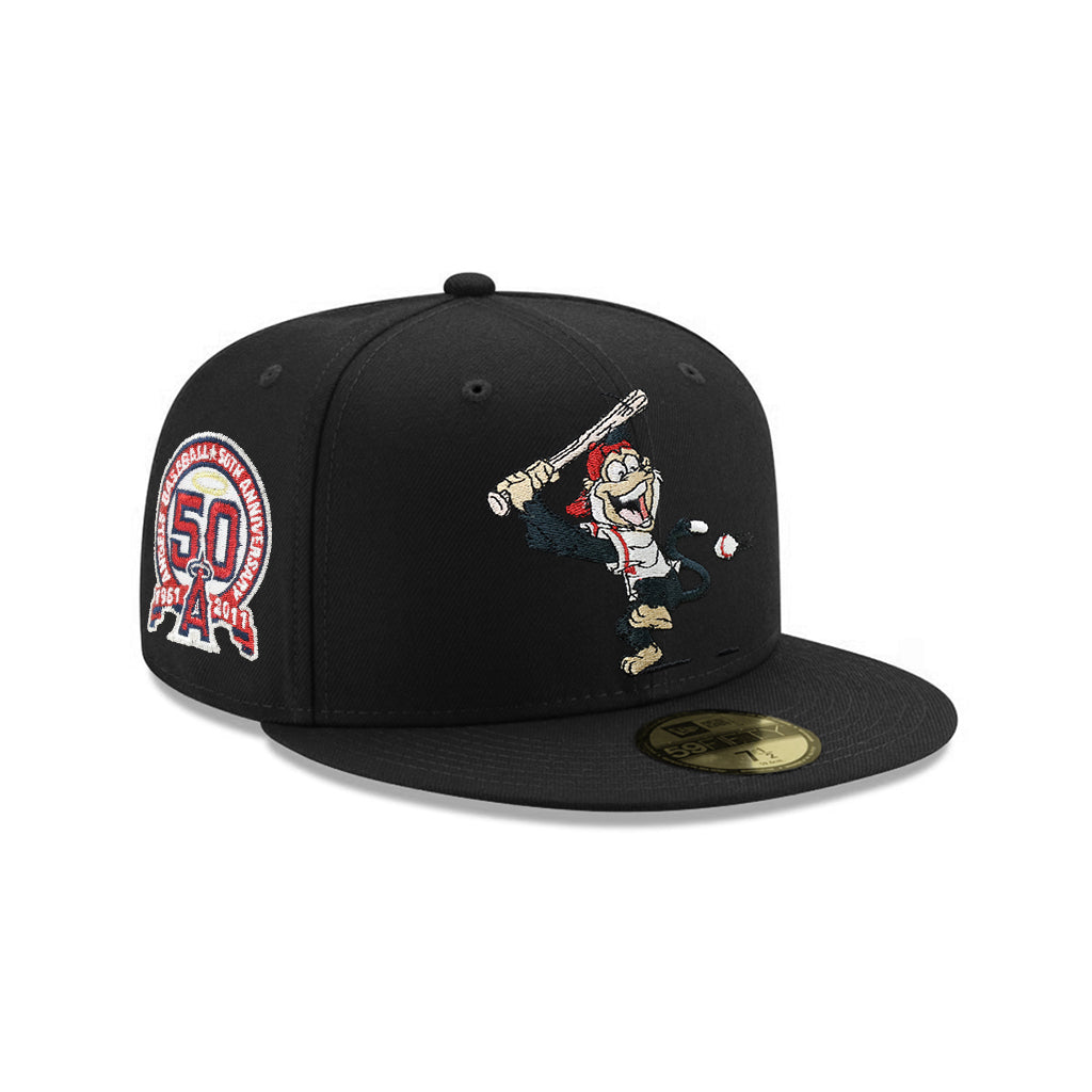 Angels Rally Monkey Pin Anaheim Angels Mascot Rally Monkey Black 50th Anniversary SP 59Fifty F ...
