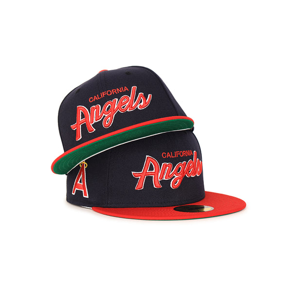 California Angels Script Navy Scarlet 2 Tone Alternate Logo SP 59Fifty Fitted