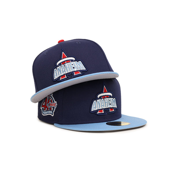 Anaheim Angels Navy Sky Blue 2 Tone 40th Anniversary SP 59Fifty Fitted