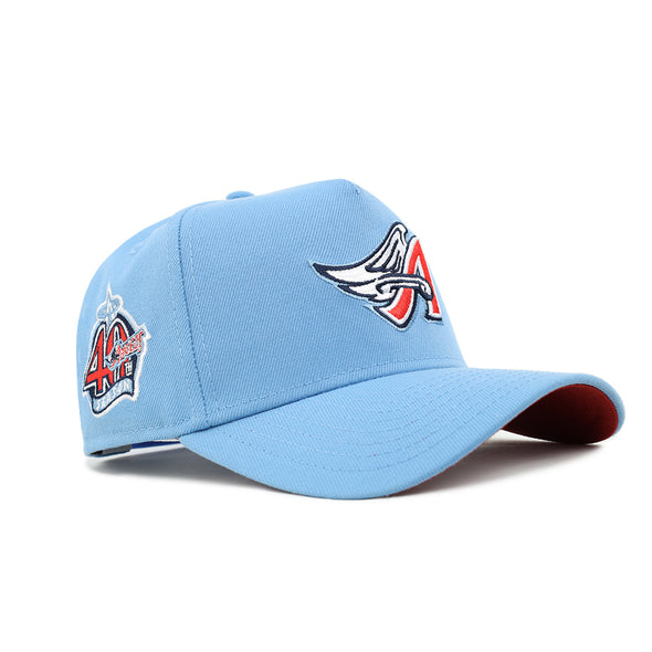 Anaheim Angels Cooperstown Sky Blue 40th Anniversary SP 9Forty A-Frame Snapback