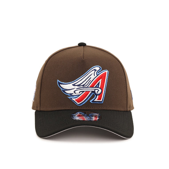 Anaheim Angels Walnut Black 2 Tone 40th Anniversary SP 9Forty A-Frame Snapback