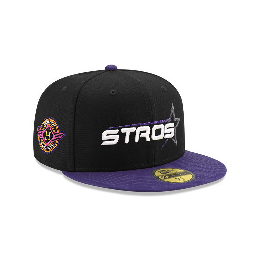 Houston Astros Black Purple Astros city connect SP 59Fifty Fitted