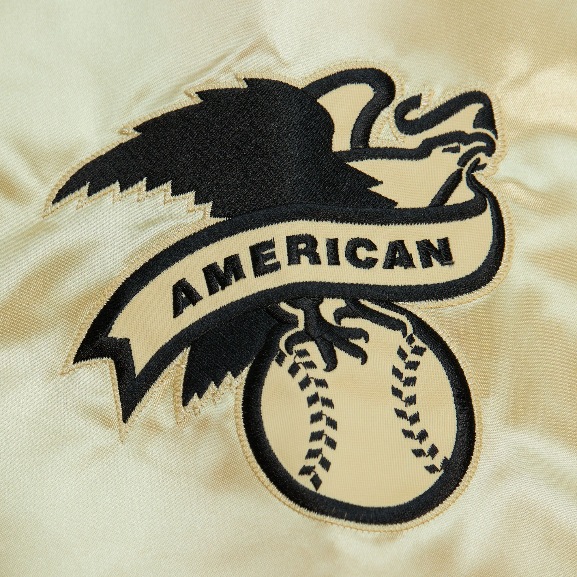 Mitchell & Ness Houston Astros Lightweight Gold Satin Jacket