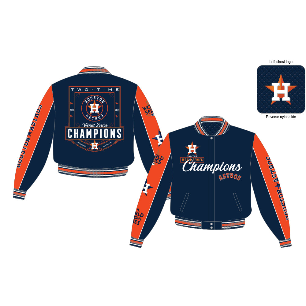 Houston Astros Two-Time World Series Champions Reversible Jacket