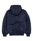 New Era X Alpha Industries Houston Astros L-2B Hooded Bomber Jacket Navy