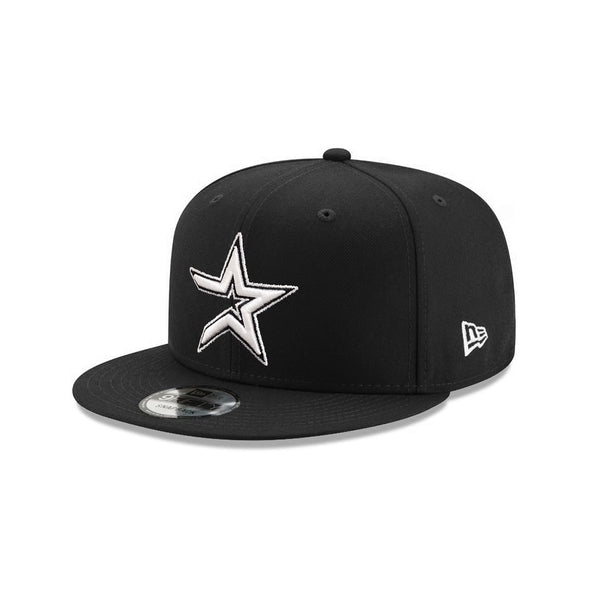 Houston Astros Black on White 9Fifty Snapback