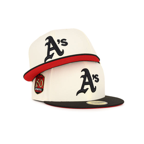 Oakland Athletics Chrome Black 2 Tone 50th Anniversary SP 59Fifty Fitted
