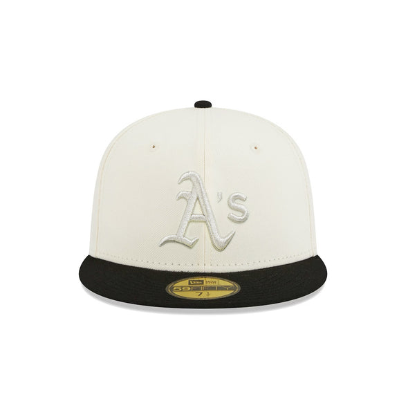 Oakland Athletics Chrome Black 2 Tone 50th Anniversary SP 59Fifty Fitted