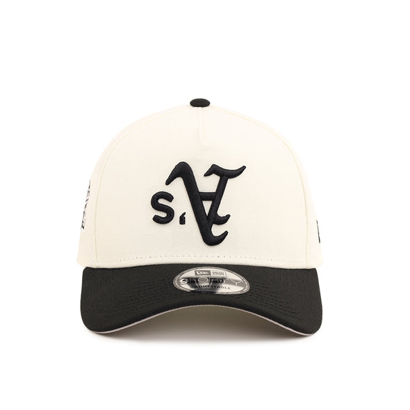 Oakland Athletics Upside Down Chrome Black 2 Tone 1989 World Series SP 9Forty A-Frame Snapback