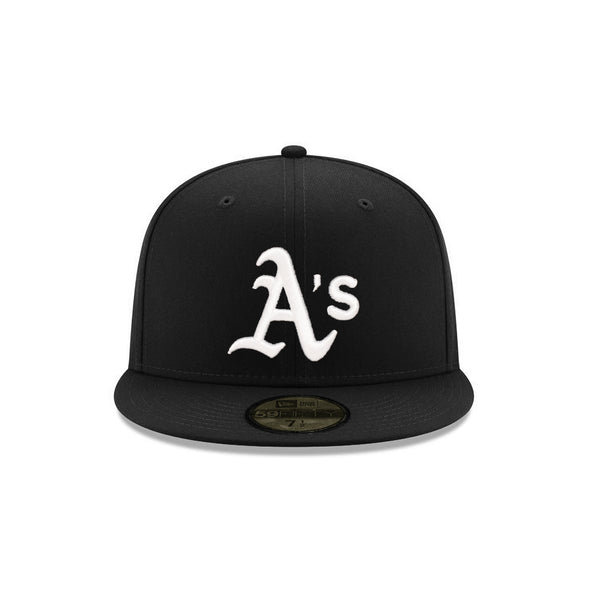 Oakland Athletics Black on White 59Fifty Fitted