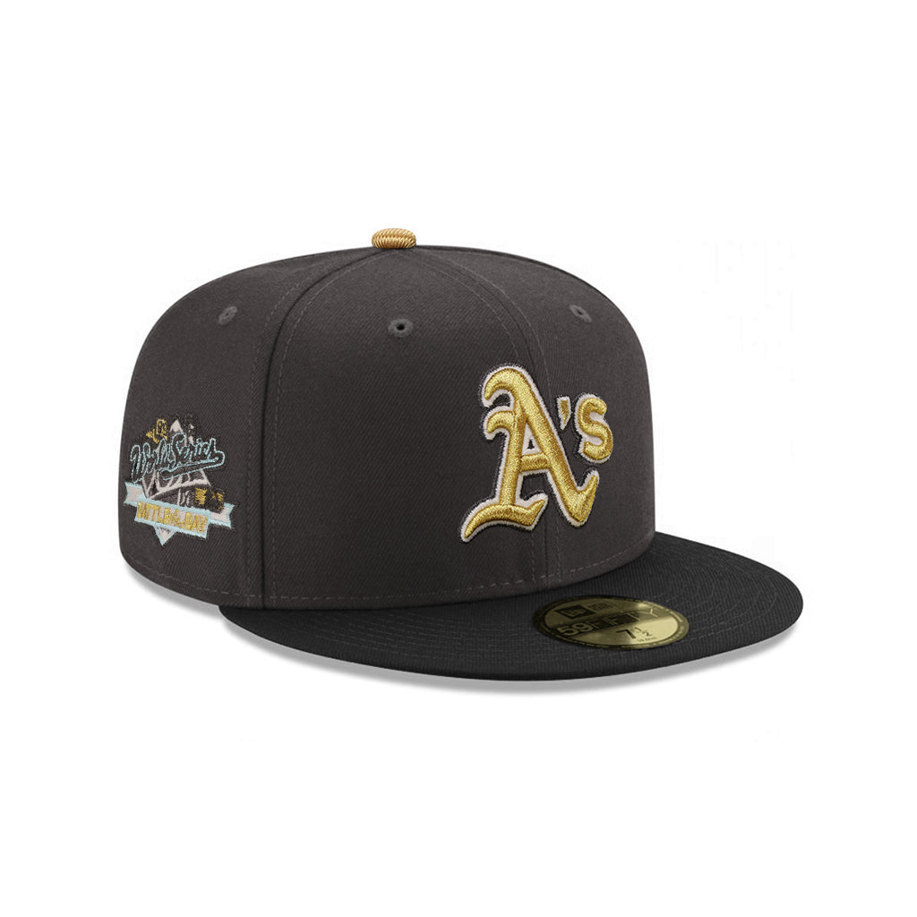 Oakland Athletics Graphite Black 2 Tone 1989 World Series SP 59Fifty Fitted