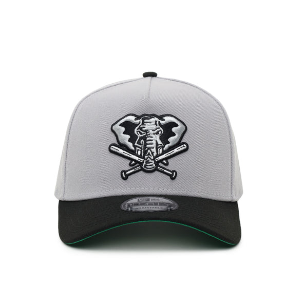 Oakland Athletics Gray Black 2 Tone 25th Anniversary SP Black 9Forty A-Frame Snapback