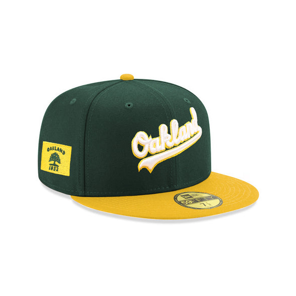 Oakland Athletics Green Yellow 2 Tone Oakland 1852 Flag SP 59Fifty Fitted