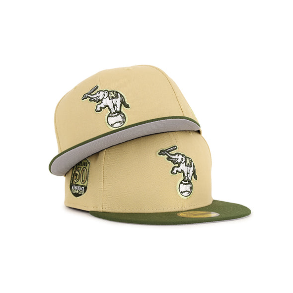Oakland Athletics Vegas Gold Green 2 Tone 50th Anniversary SP 59Fifty Fitted