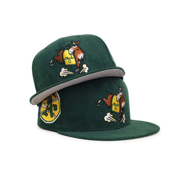 Oakland Athletics Charlie O Mascot The Swingin A's SP Corduroy 59Fifty Fitted