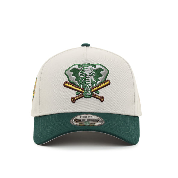 Oakland Athletics Stone Green 2 Tone 50th Anniversary SP Black 9Forty A-Frame Snapback