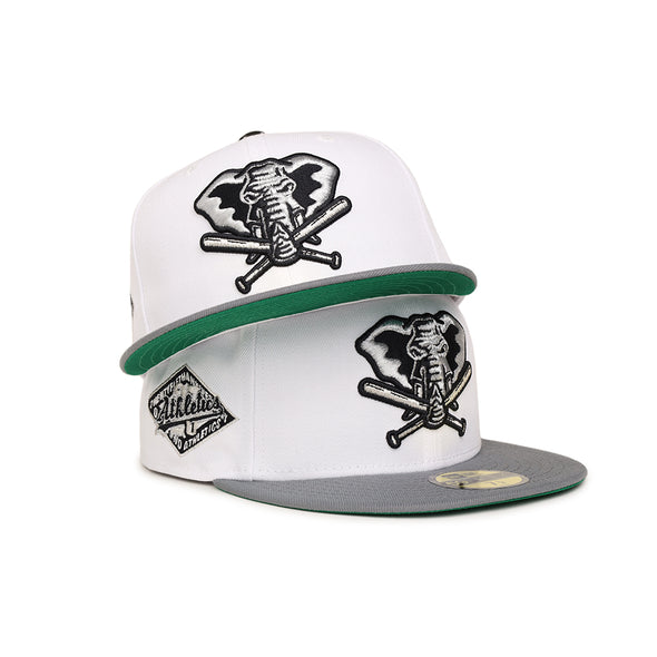 Oakland Athletics Optic White Gray 2 Tone 25th Anniversary SP 59Fifty Fitted