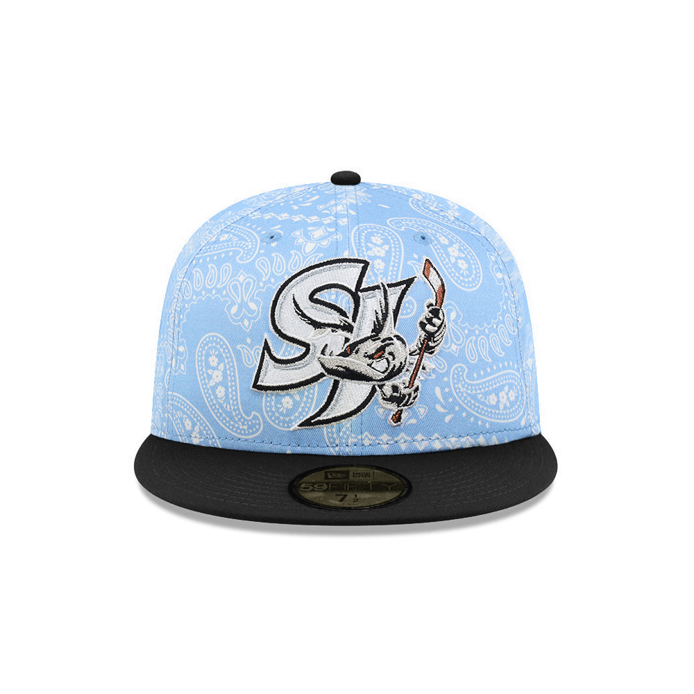 San Jose Barracudas MiLB Blue Paisley 2024 All Star Classic SP 59Fifty ...