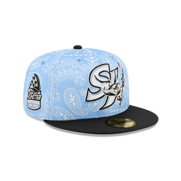 San Jose Barracudas MiLB Blue Paisely 2024 All Star Classic SP 59Fifty Fitted