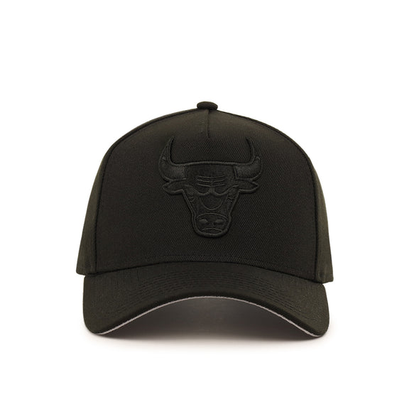 Chicago Bulls Black On Black 9Forty A-Frame Snapback