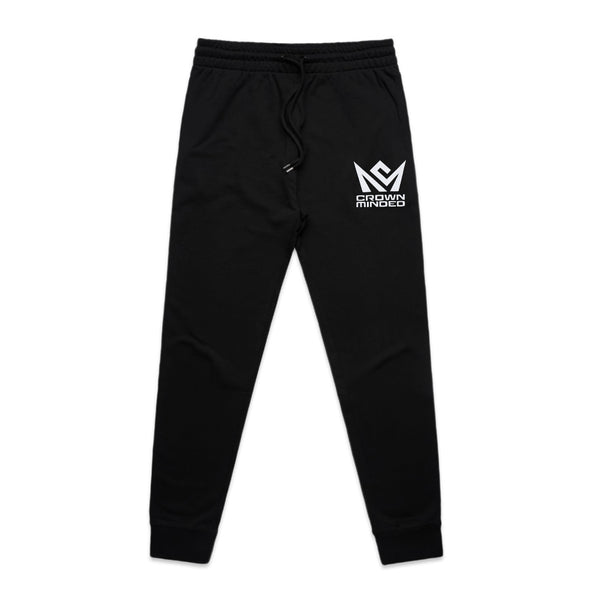 CrownMinded Classic Black Premium Trackpants