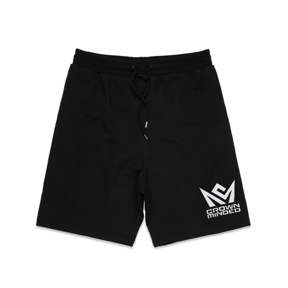 CrownMinded Classic Black Stadium Shorts