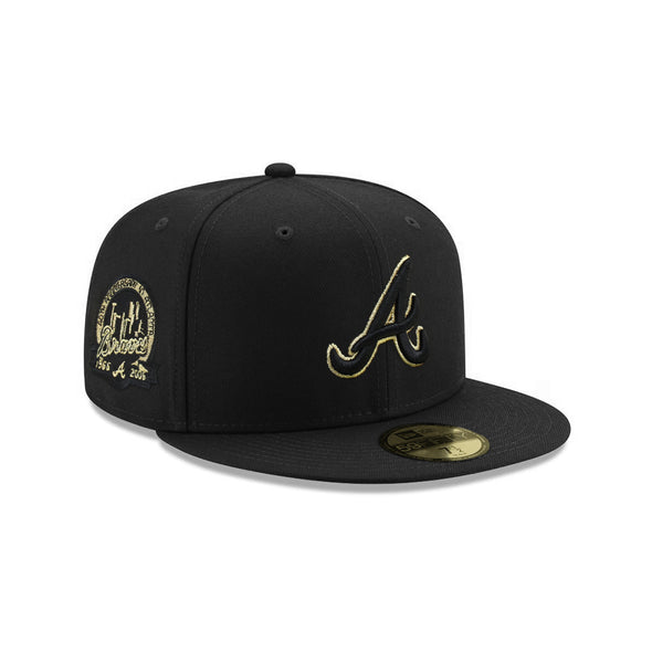 Atlanta Braves Black Metallic Gold 40th Anniversary SP 59Fifty Fitted