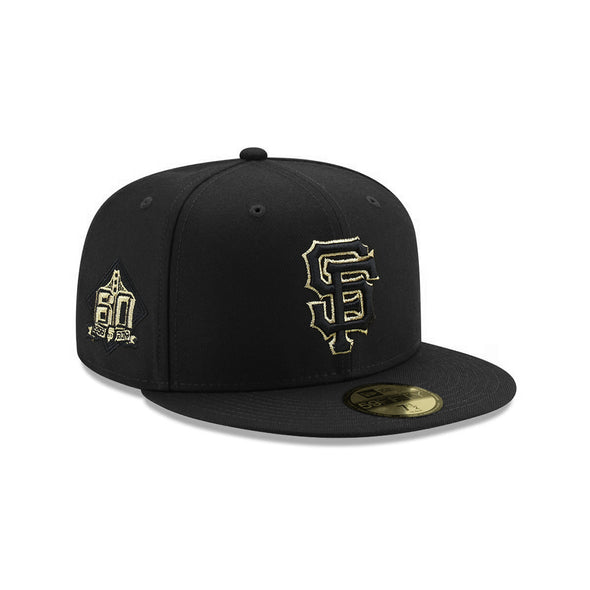 San Francisco Giants Black Metallic Gold 60th Anniversary SP 59Fifty Fitted