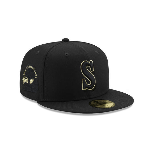 Seattle Mariners Black Metallic Gold 30th Anniversary SP 59Fifty Fitted