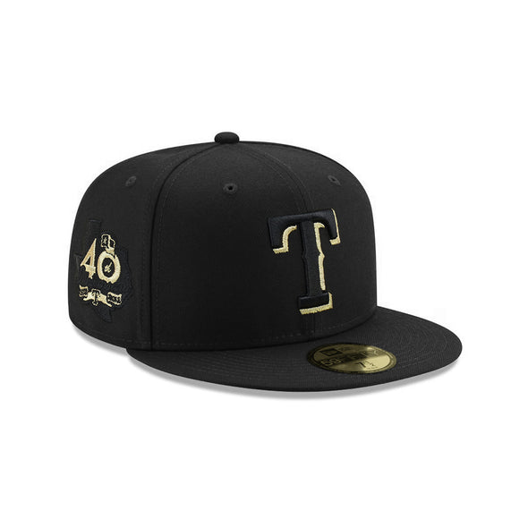 Texas Rangers Black Metallic Gold 40th Anniversary SP 59Fifty Fitted