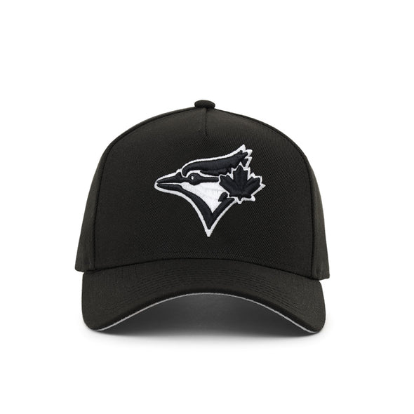 Toronto Blue Jays Black On White 9Forty A-Frame Snapback