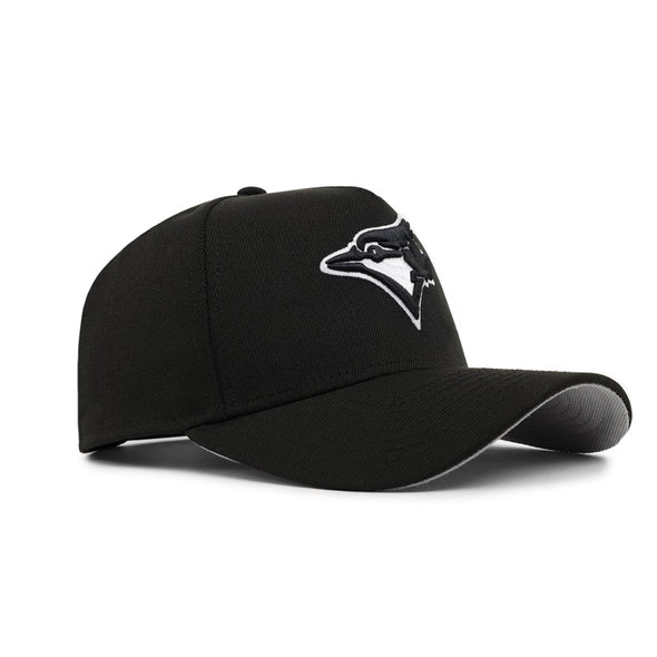 Toronto Blue Jays Black On White 9Forty A-Frame Snapback