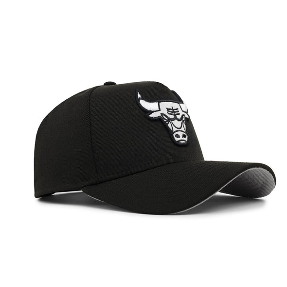 Chicago Bulls Black On White 9Forty A-Frame Snapback