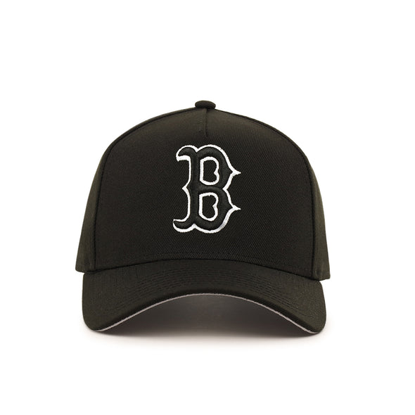 Boston Red Sox Black On White 9Forty A-Frame Snapback