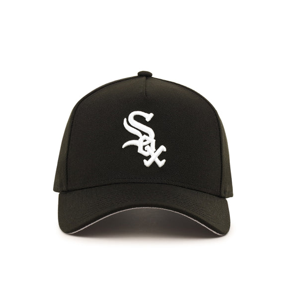 Chicago White Sox Black On White 9Forty A-Frame Snapback