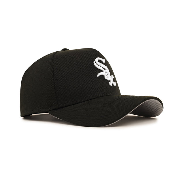 Chicago White Sox Black On White 9Forty A-Frame Snapback