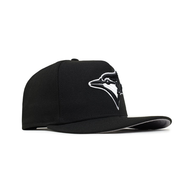 Toronto Blue Jays Black On White 9Fifty A-Frame Snapback